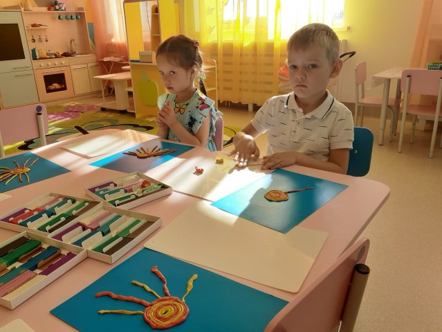 . Пластилинография. Тема: «Солнышко лучистое!»